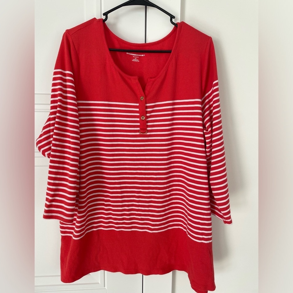 Allison Daley Bright Orange Top Size 3X